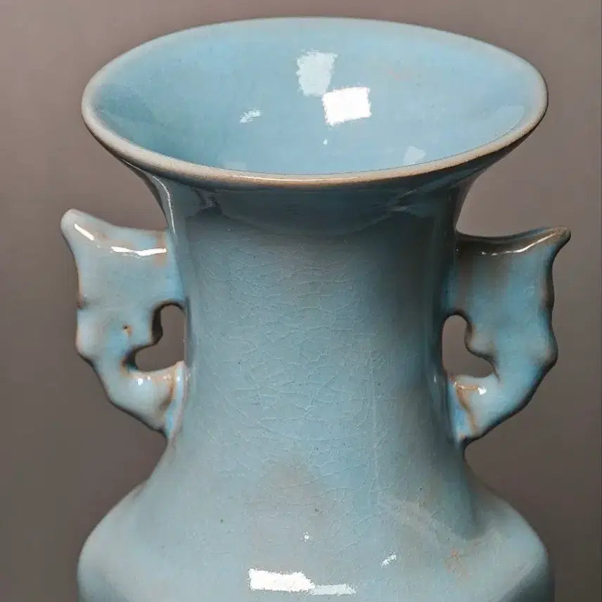 [BUNJANG] Northern Song Dynasty Celadon Porcelain Fish Dragon Square Vase Antique / 북송 여요 천청유 어룡이 사각병 중국도자기 골동품 미술품 수집품