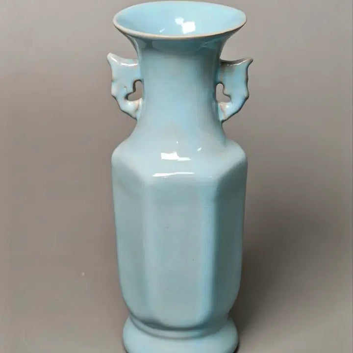[BUNJANG] Northern Song Dynasty Celadon Porcelain Fish Dragon Square Vase Antique / 북송 여요 천청유 어룡이 사각병 중국도자기 골동품 미술품 수집품