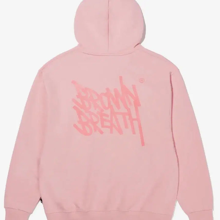 [BUNJANG] Brownbreath Pink Hoodie / 브라운브레스 핑크색 후드티