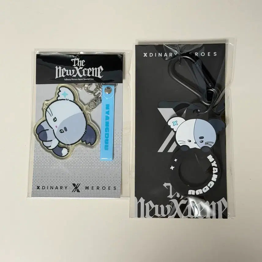 [BUNJANG] Xdinary Heroes Jungsu Acrylic Keyring &amp; Bottle Holder Bundle Set / 엑디즈 일본 엠디 정수 냥듀 보틀 홀더, 아크릴 키링 일괄 양도
