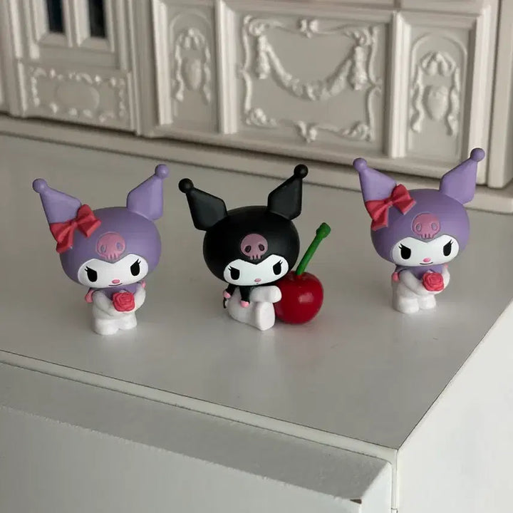 [BUNJANG] Sanrio Kuromi My Color Gacha Figure Bundle Set / 일괄) 산리오 마이컬러 가챠 쿠로미 피규어 체리 쿠로미 세트