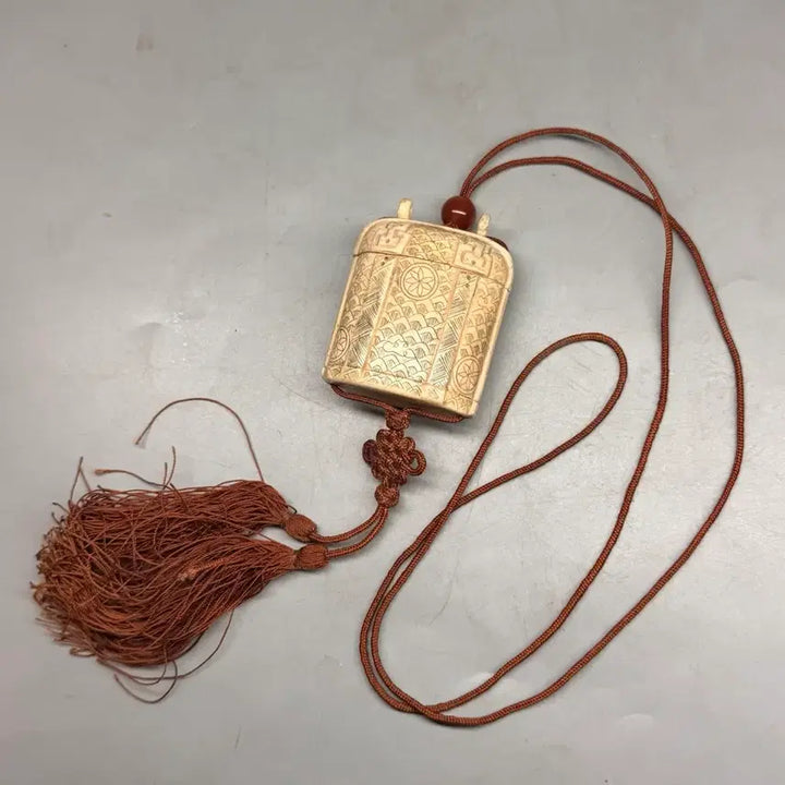 [BUNJANG] Antique Portable Seal Ink Case / 골동품 인주함