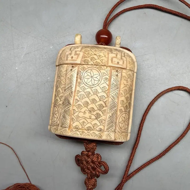 [BUNJANG] Antique Portable Seal Ink Case / 골동품 인주함