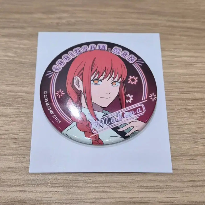 [BUNJANG] Chainsaw Man Makima Neon Collection Can Badge / 체인소맨 네온 컬랙션 마키마 캔뱃지 뱃지