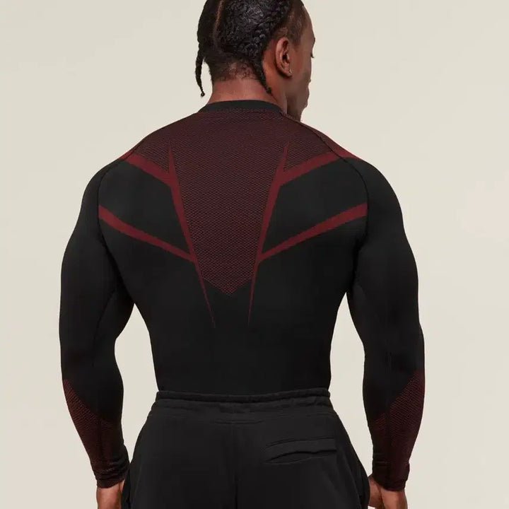 [BUNJANG] Gymshark Onyx V5 Garmin Red Long Sleeve M / 짐샤크 오닉스 V5 가민 레드 롱 슬리브 M사이즈