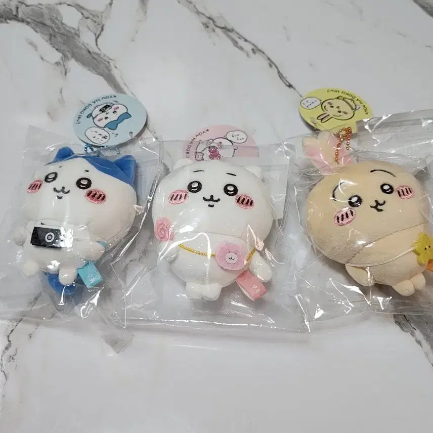 [SOLD OUT] 치이카와 나들이 즐거워 쁘띠 마스코트 3종세트(우사기,치이카와,하치와레)