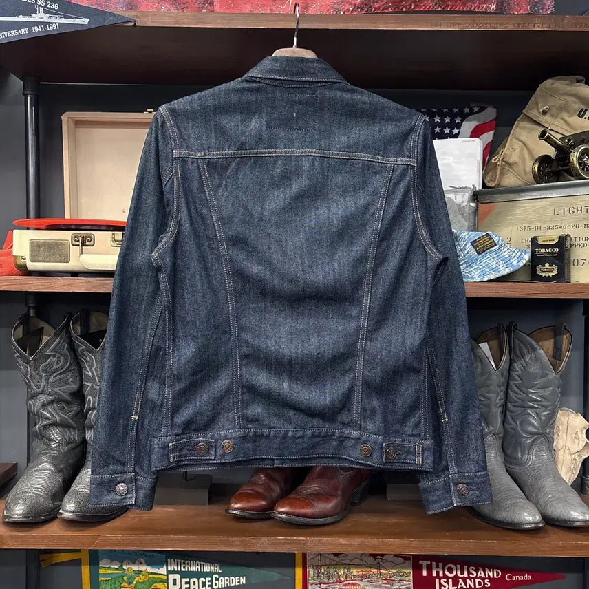 [BUNJANG] Edwin 46289 Type 3 One-Wash Rigid Denim Trucker Jacket / 에드윈 46289 타입3 원워시 리지드 데님 트러커 자켓 N1089