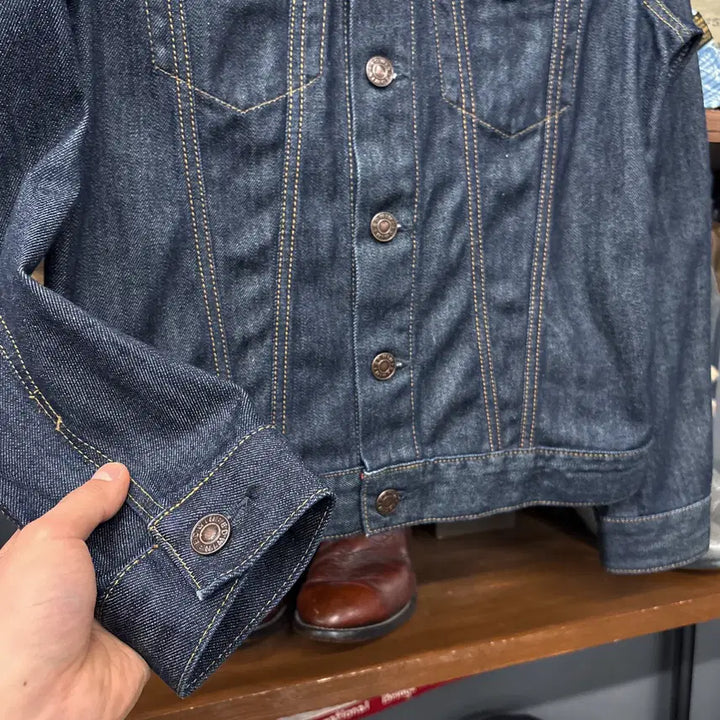 [BUNJANG] Edwin 46289 Type 3 One-Wash Rigid Denim Trucker Jacket / 에드윈 46289 타입3 원워시 리지드 데님 트러커 자켓 N1089