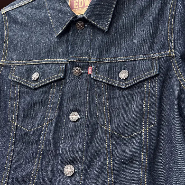 [BUNJANG] Edwin 46289 Type 3 One-Wash Rigid Denim Trucker Jacket / 에드윈 46289 타입3 원워시 리지드 데님 트러커 자켓 N1089
