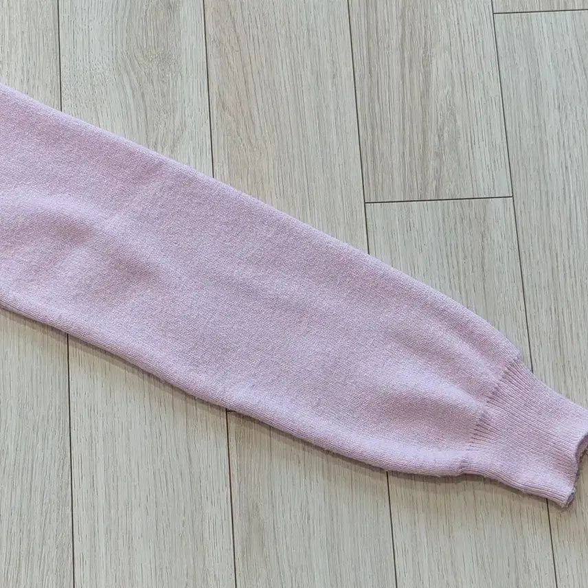 [BUNJANG] Round Neck Long Sleeve Button Cardigan - Light Pink / 라운드넥 단추 긴팔 가디건 연핑크