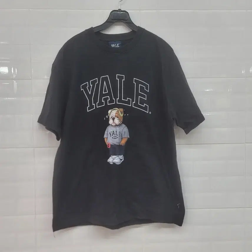 [BUNJANG] Yale Bulldog Black T-shirt / YALE 예일 불독 반팔 티셔츠 블랙