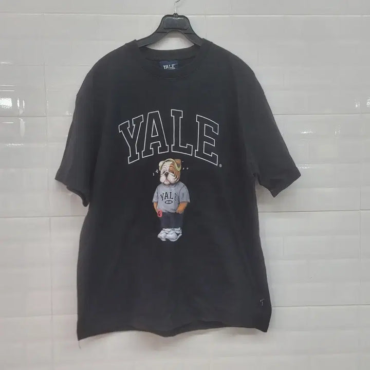 [BUNJANG] Yale Bulldog Black T-shirt / YALE 예일 불독 반팔 티셔츠 블랙