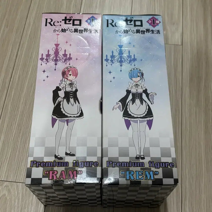 [BUNJANG] Re:Zero Rem &amp; Ram Premium Figure Bundle Set / 일괄, 미개봉) 리제로 렘 람 프리미엄 피규어