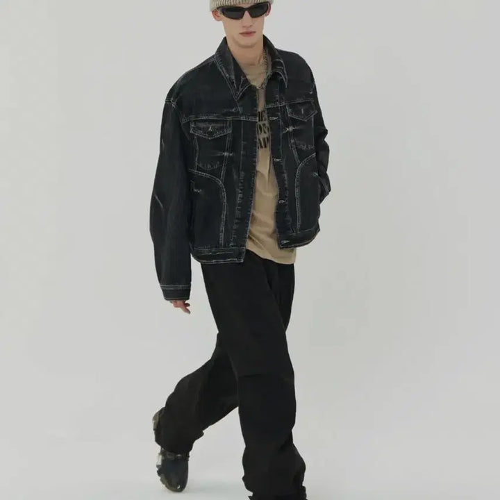 [BUNJANG] Maison Mine Double Tuck Tab Pants (Size 50) / 메종미네드 DOUBLE TUCK TAB PANTS 50size