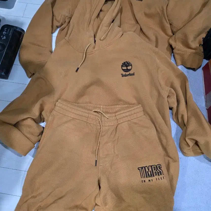 [BUNJANG] Timberland Hoodie/Sweatshirt/Pants Set / 팀버랜드 후드티/맨투맨/바지 세트