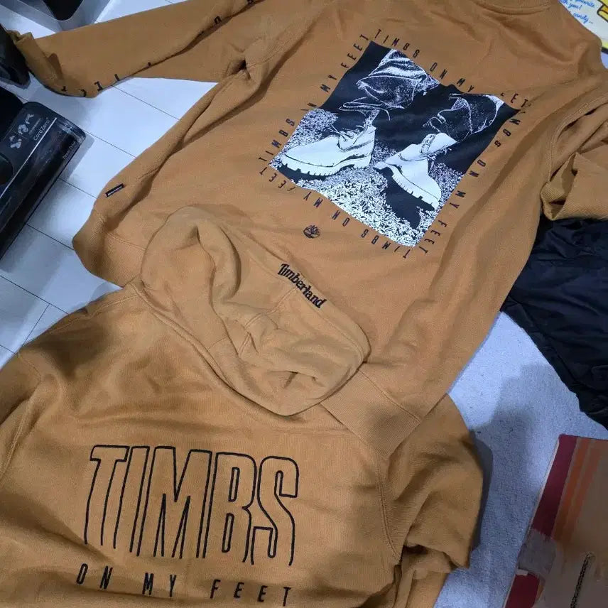 [BUNJANG] Timberland Hoodie/Sweatshirt/Pants Set / 팀버랜드 후드티/맨투맨/바지 세트