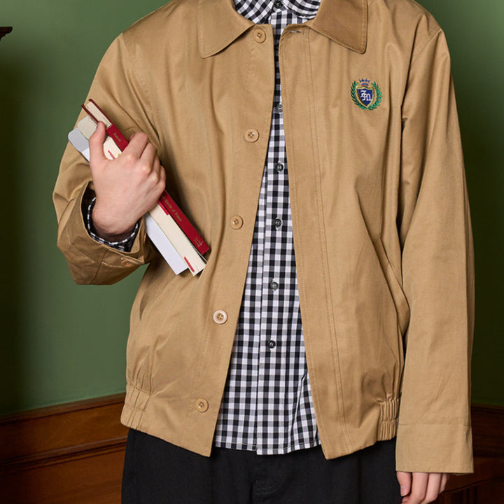 [BUNJANG] G-Je Museum Oversized Blouson Jacket Beige XL Sealed New / 새) 지제뮤지엄 오버핏 블루종 자켓 베이지 XL 미개봉 새상품