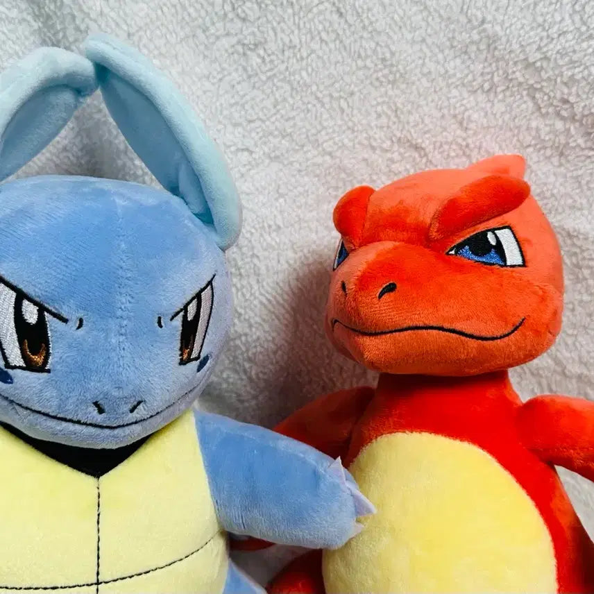 [BUNJANG] Pokemon Squirtle and Charmander Plush Set / 2종일괄떨이) 포켓몬 인형 어니부기/리자드 세트
