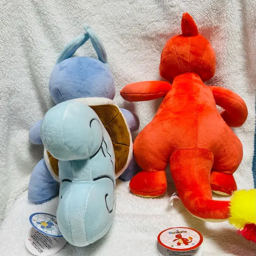 [BUNJANG] Pokemon Squirtle and Charmander Plush Set / 2종일괄떨이) 포켓몬 인형 어니부기/리자드 세트