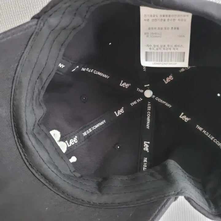 [BUNJANG] LEE Black Baseball Cap Hat / LEE 리 블랙 볼캡 모자