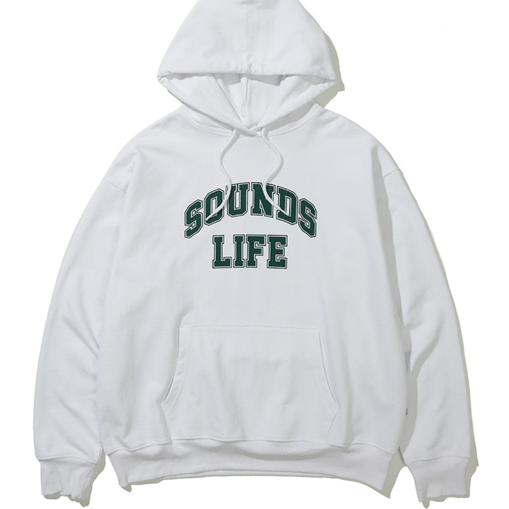 [BUNJANG] Sounds Life Graphic Hoodie White M / 새) 사운즈라이프 그래픽 후드 화이트 M 미개봉 새상품