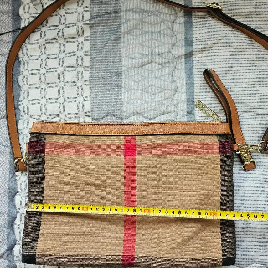 [BUNJANG] Check Crossbody Bag / 체크 크로스백