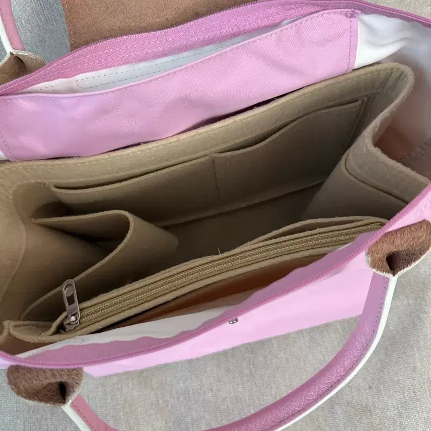 [SOLD OUT] 롱샴 르플리아쥬 핑크색 토트백 이너백 포함