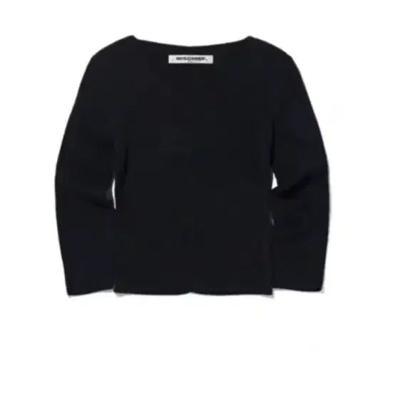 [BUNJANG] Mischief V-Neck Knit Sweater Black / 미스치프 브이넥 니트 블랙