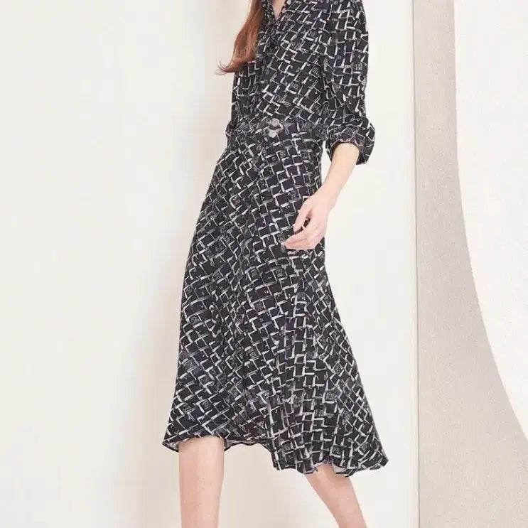 [BUNJANG] Mine (Hansem) Neck Frill Wrap Dress / 핏보장 한섬 마인 넥 프릴 랩 원피스 새상품
