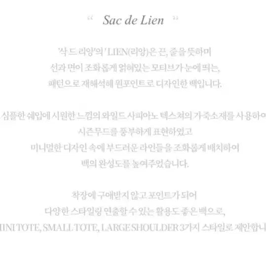 [SOLD OUT] 루에브르 삭드 리앙 토트백 스몰 (참장식포함)