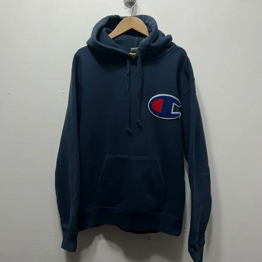 [BUNJANG] Champion Big Logo Hoodie Navy XL / 챔피온 빅로고 후드티 네이비 XL