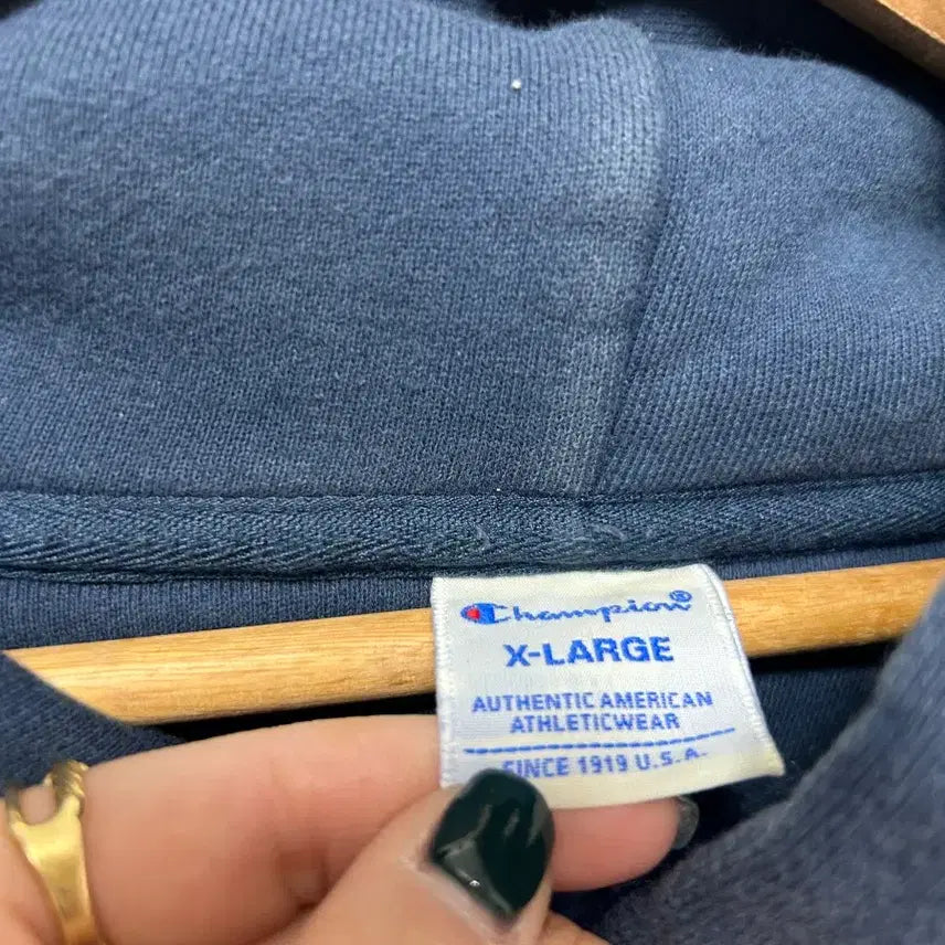 [BUNJANG] Champion Big Logo Hoodie Navy XL / 챔피온 빅로고 후드티 네이비 XL
