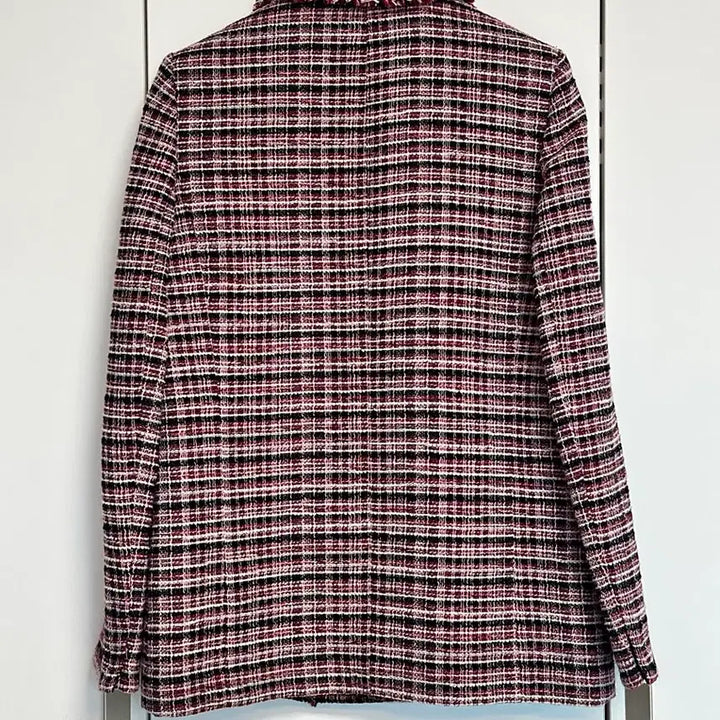 [BUNJANG] Tweed Check Double Breasted Blazer / 트위드 체크 더블 자켓
