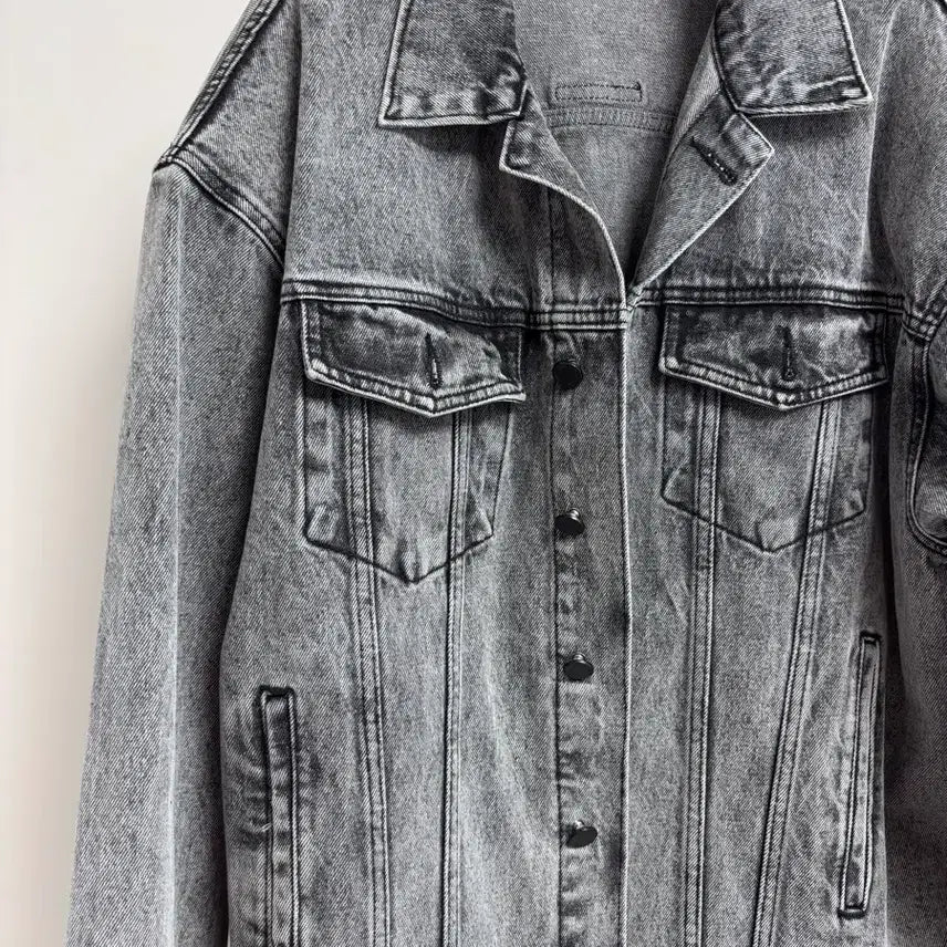 [BUNJANG] Bellboy 201 Oversized Denim Jacket / 벨201 박시 보잇 데님 청자켓 흑청
