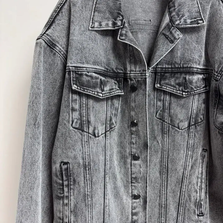 [BUNJANG] Bellboy 201 Oversized Denim Jacket / 벨201 박시 보잇 데님 청자켓 흑청