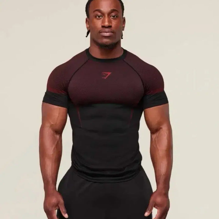[BUNJANG] Gymshark Onyx Red Short Sleeve M / 짐샤크 오닉스 레드 반팔 M