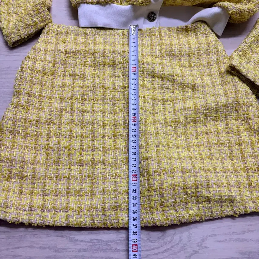 [BUNJANG] Mins Shop Yellow Tweed Set / 트위드 셋업