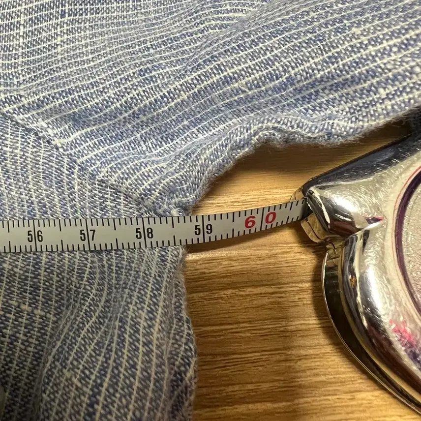 [BUNJANG] Linen Stripe Short Sleeve Shirt / 린넨 스트라이프 반팔 셔츠 1197