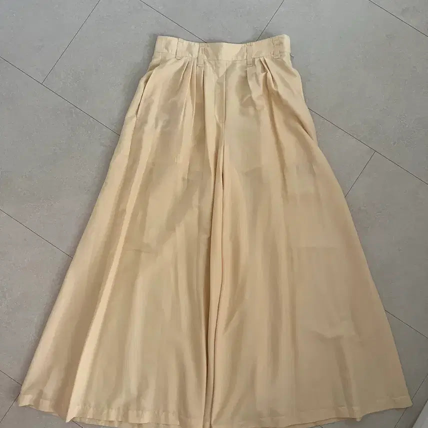 [BUNJANG] System Beige Wide Summer Pants / 시스템 여름팬츠