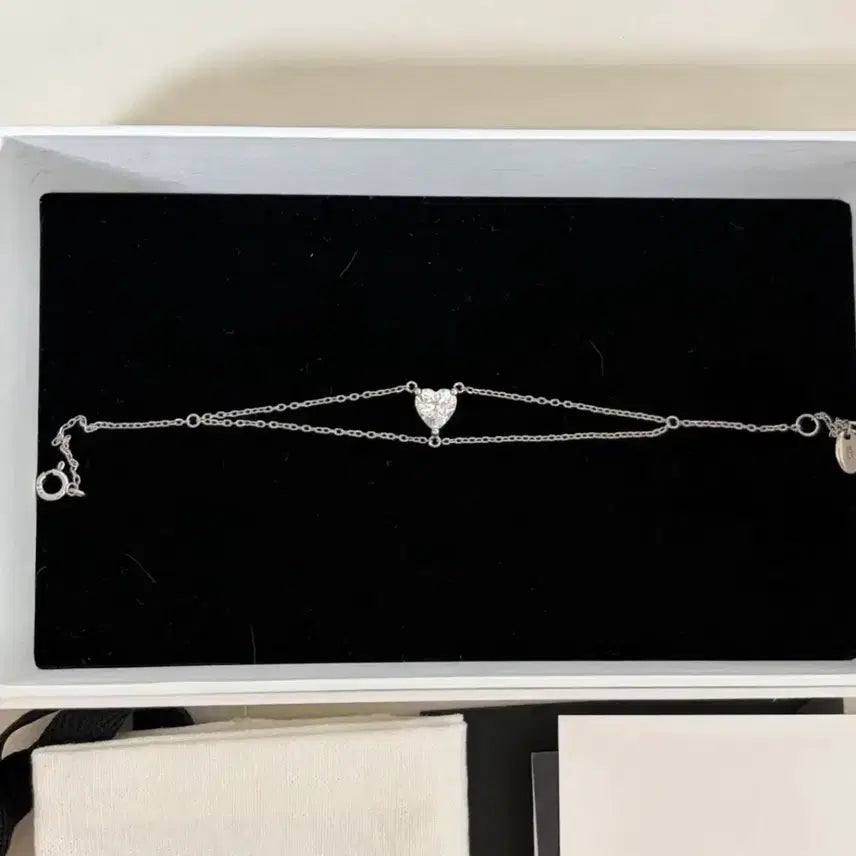[BUNJANG] LaPiaffe Amour Heart Bracelet Silver 925 / 풀박) 라피아페 아무르 하트 브레이슬릿 팔찌 실버 925