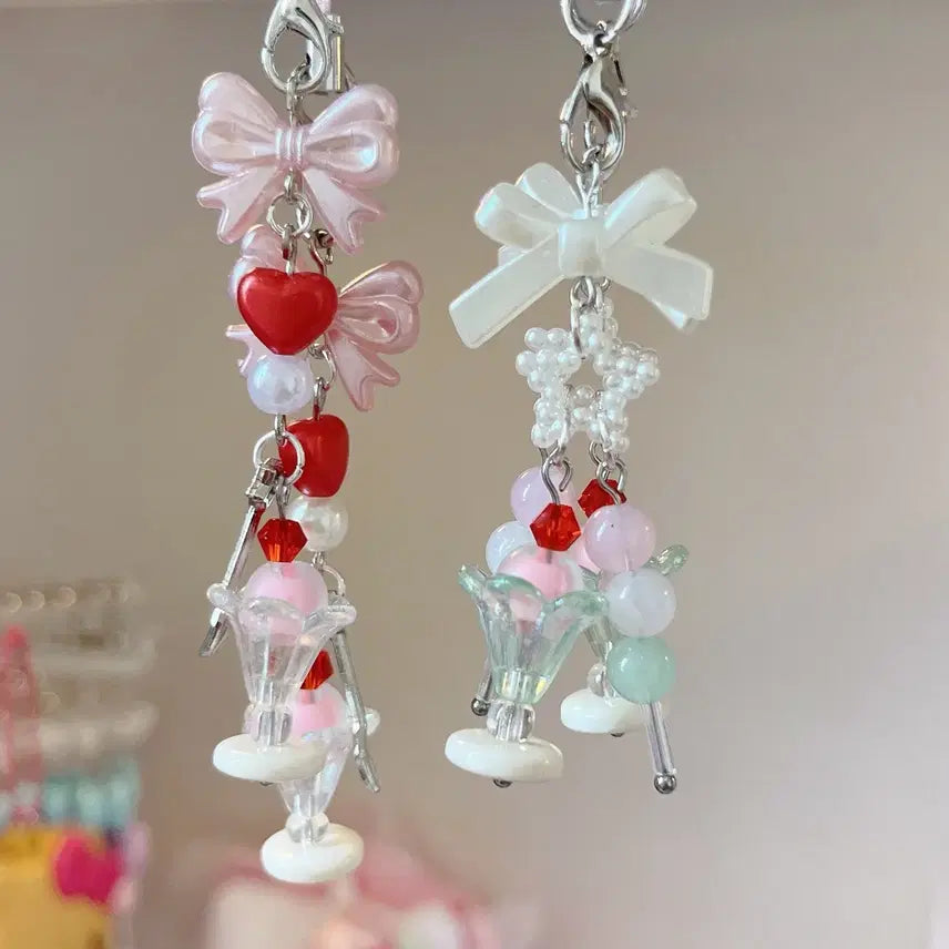 [BUNJANG] Kichijoji Parfait Dango Bead Keychain / 키치죠지 파르페 당고 비즈 키링