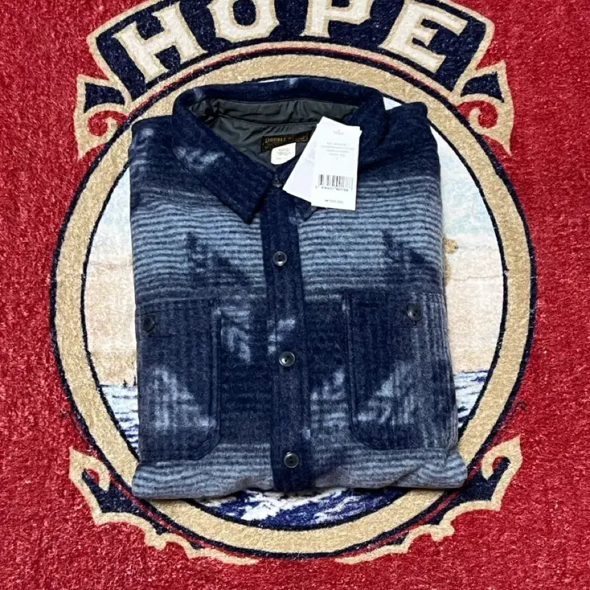 [BUNJANG] RRL Jacquard Overshirt / 더블알엘(RRL) 더블 니트 자카드 오버셔츠