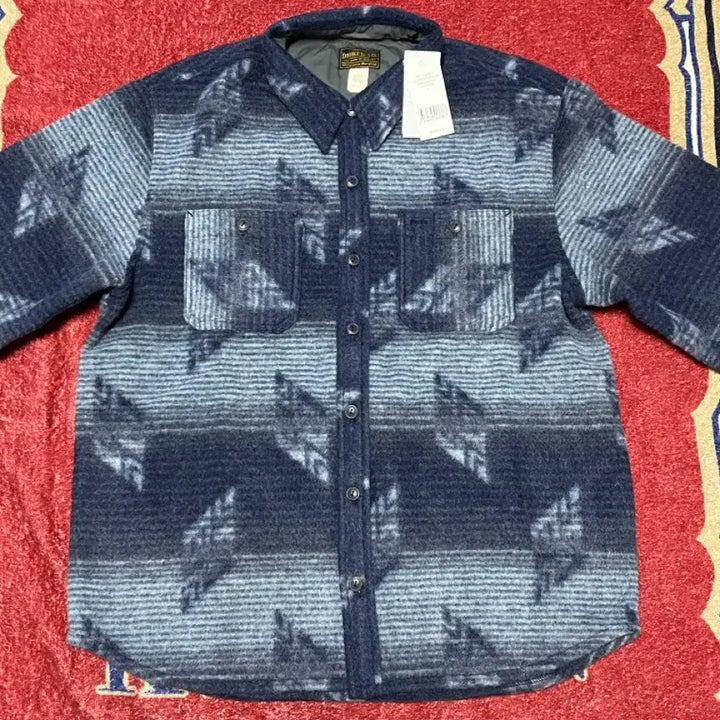 [BUNJANG] RRL Jacquard Overshirt / 더블알엘(RRL) 더블 니트 자카드 오버셔츠