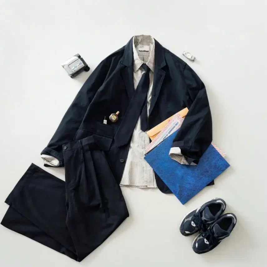 [BUNJANG] Havehad City Walker Navy Set-up / 해브해드 시티워커 셋업 네이비