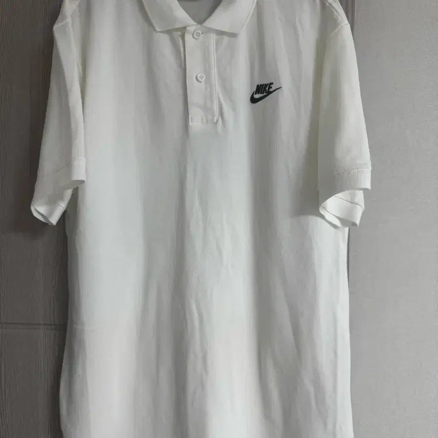 [BUNJANG] Nike White Polo T-shirt / 나이키 화이트 폴로 반팔 티셔츠
