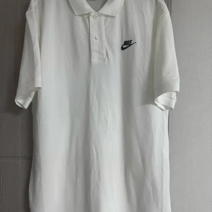 [BUNJANG] Nike White Polo T-shirt / 나이키 화이트 폴로 반팔 티셔츠