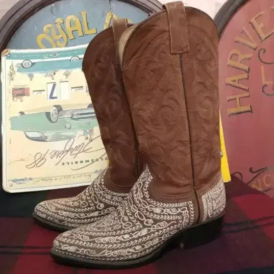 [BUNJANG] Vintage Juarez Nubuck Leather Western Boots / 빈티지 후아레즈 웨스턴 부츠 가격인하! 오늘까지만 이가격