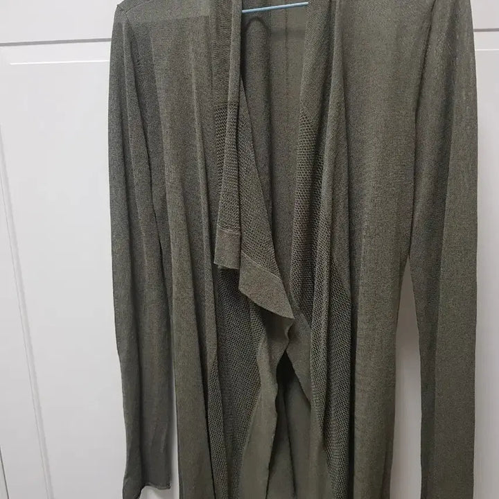 [BUNJANG] Calvin Klein Long Cardigan Khaki XS / 캘빈클라인 롱가디건 카키색 xs