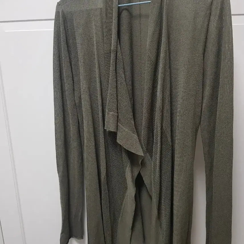 [BUNJANG] Calvin Klein Long Cardigan Khaki XS / 캘빈클라인 롱가디건 카키색 xs