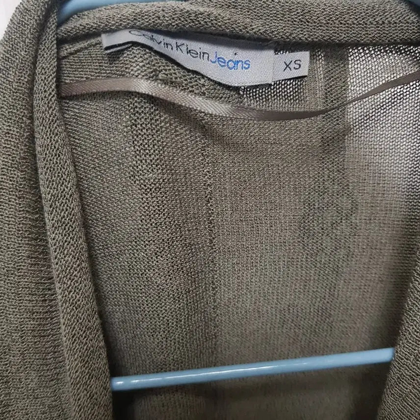 [BUNJANG] Calvin Klein Long Cardigan Khaki XS / 캘빈클라인 롱가디건 카키색 xs